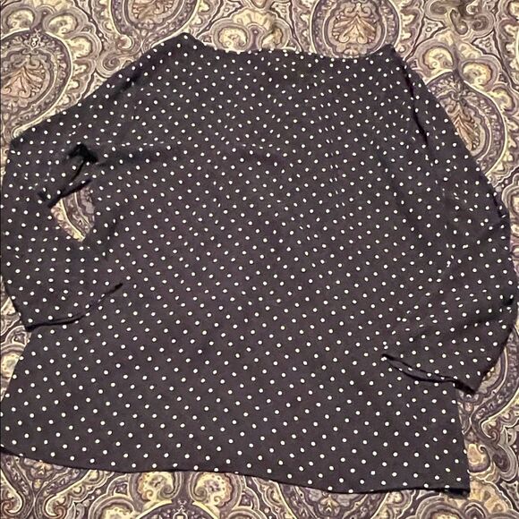 Loft Polka Dot Women's Top - blue and White - Picture 7 of 8